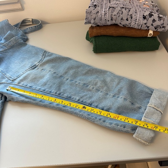 We The Free High Roller Jumpsuit in Light Wash | Size XS - Picture 14 of 14